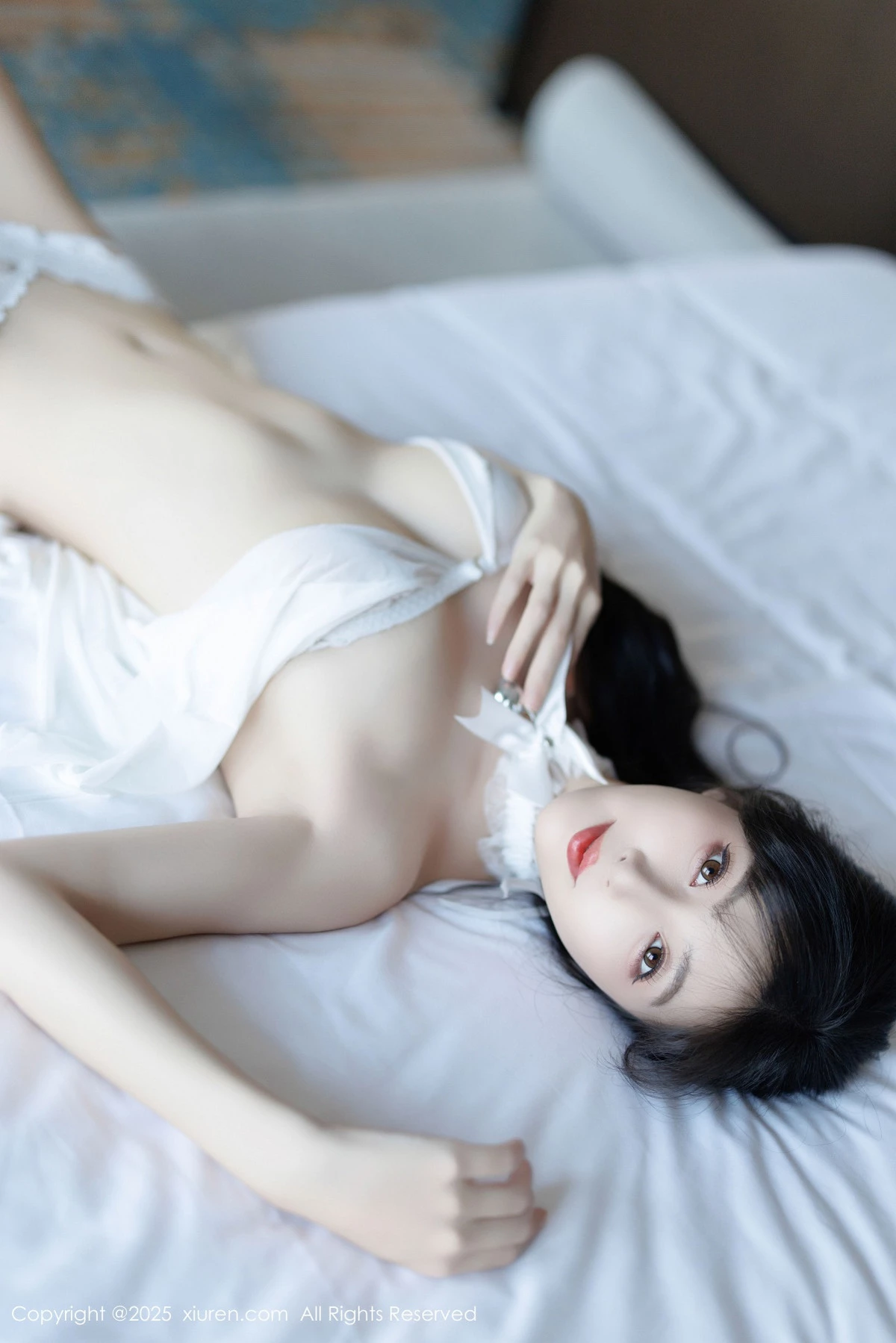 [[XiuRen秀人网]秀人网]No.9863_模特林星阑性感浅色连衣短裙+白色情趣内衣秀曼妙身姿诱惑写真83P