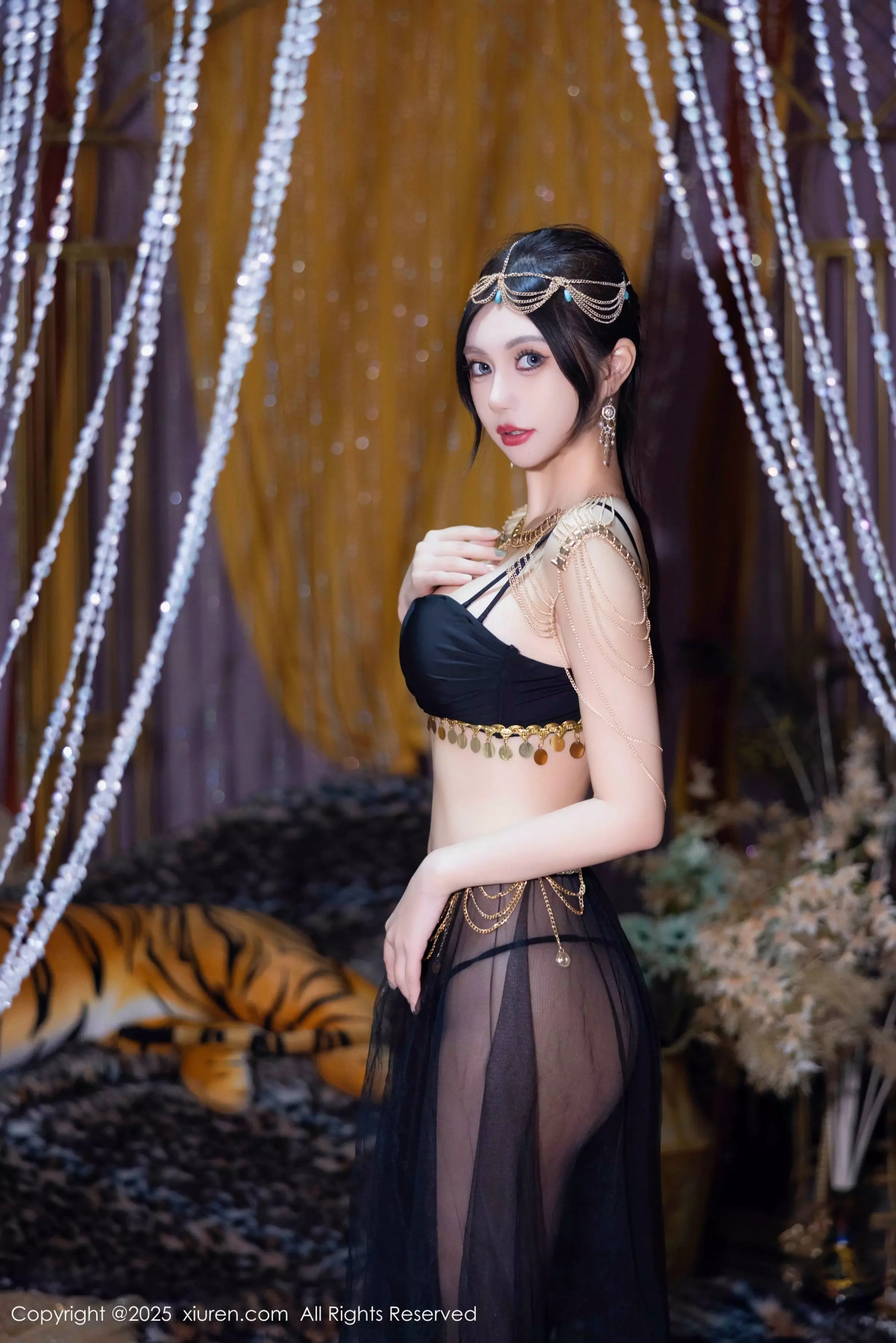 [[XiuRen秀人网]秀人网]No.10018_女神绮里嘉ula性感黑色轻透长裙露黑色内衣秀曼妙身姿诱惑写真79P