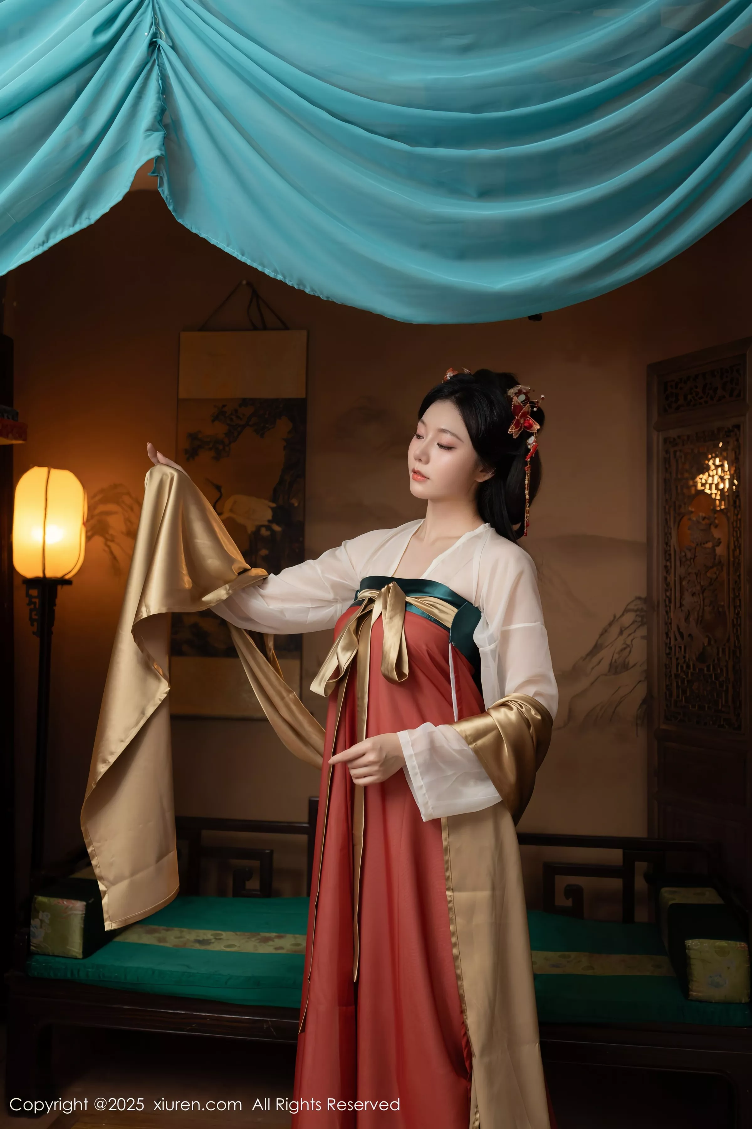[[XiuRen秀人网]秀人网]No.10223_模特合集女神陆萱萱＆安然anran激情互动薄纱古装撩人诱惑写真80P