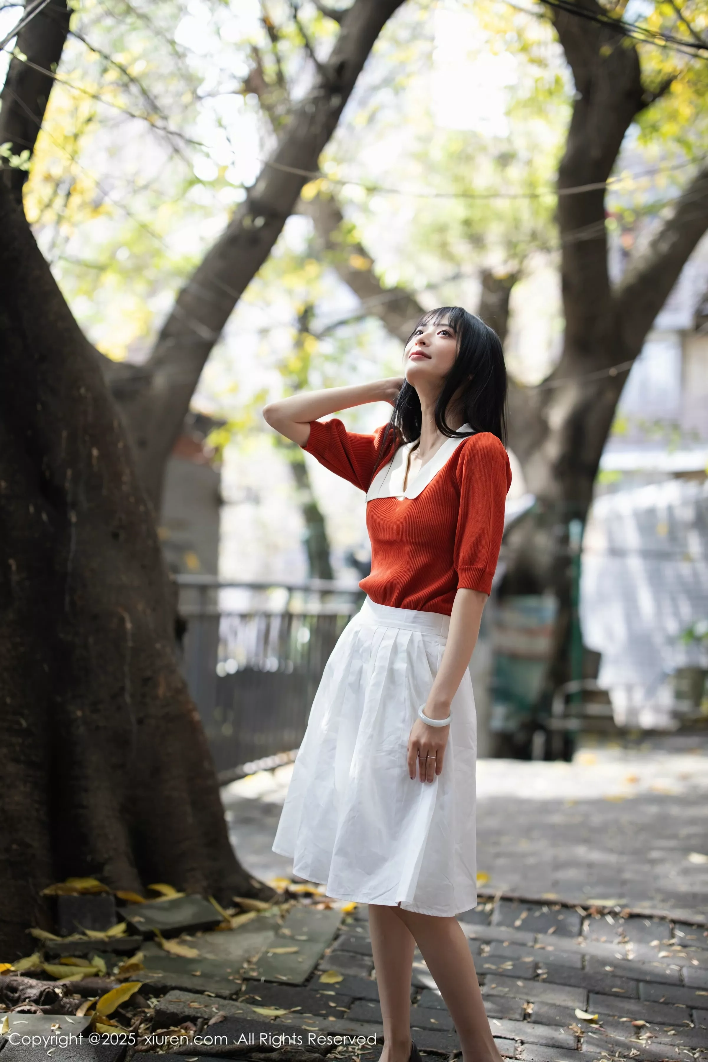 [[XiuRen秀人网]秀人网]No.10247_模特茂木希子性感橙T露白色内衣配超薄肉丝秀完美身材诱惑写真80P