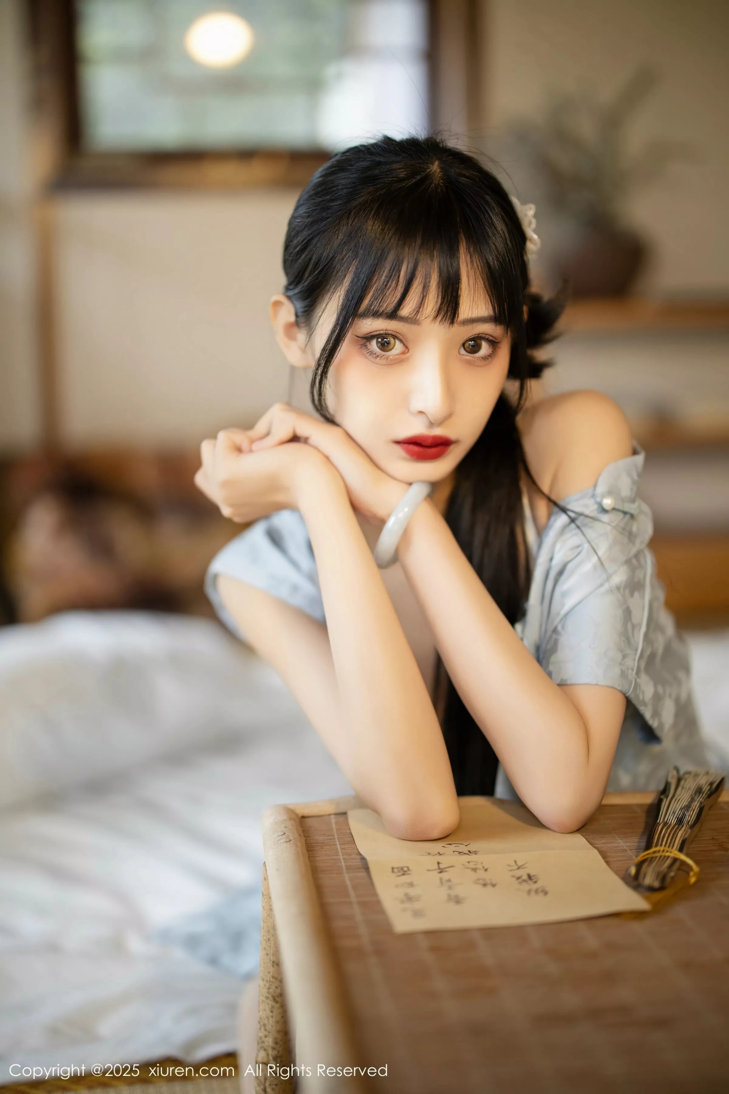 [[XiuRen秀人网]秀人网]No.10278_模特茂木希子日式旗袍露白色内衣配肉丝袜秀完美曲线诱惑写真80P