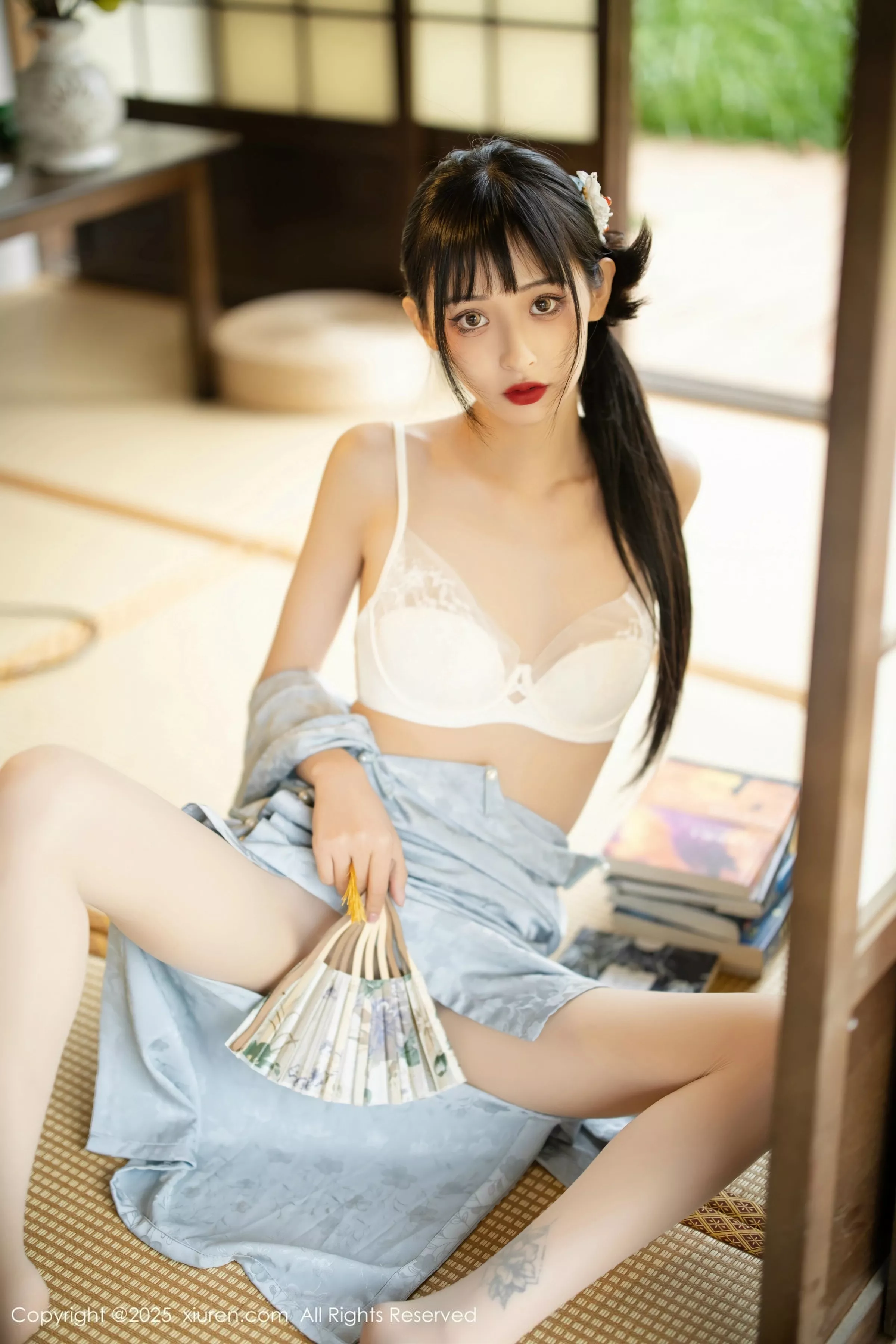 [[XiuRen秀人网]秀人网]No.10278_模特茂木希子日式旗袍露白色内衣配肉丝袜秀完美曲线诱惑写真80P
