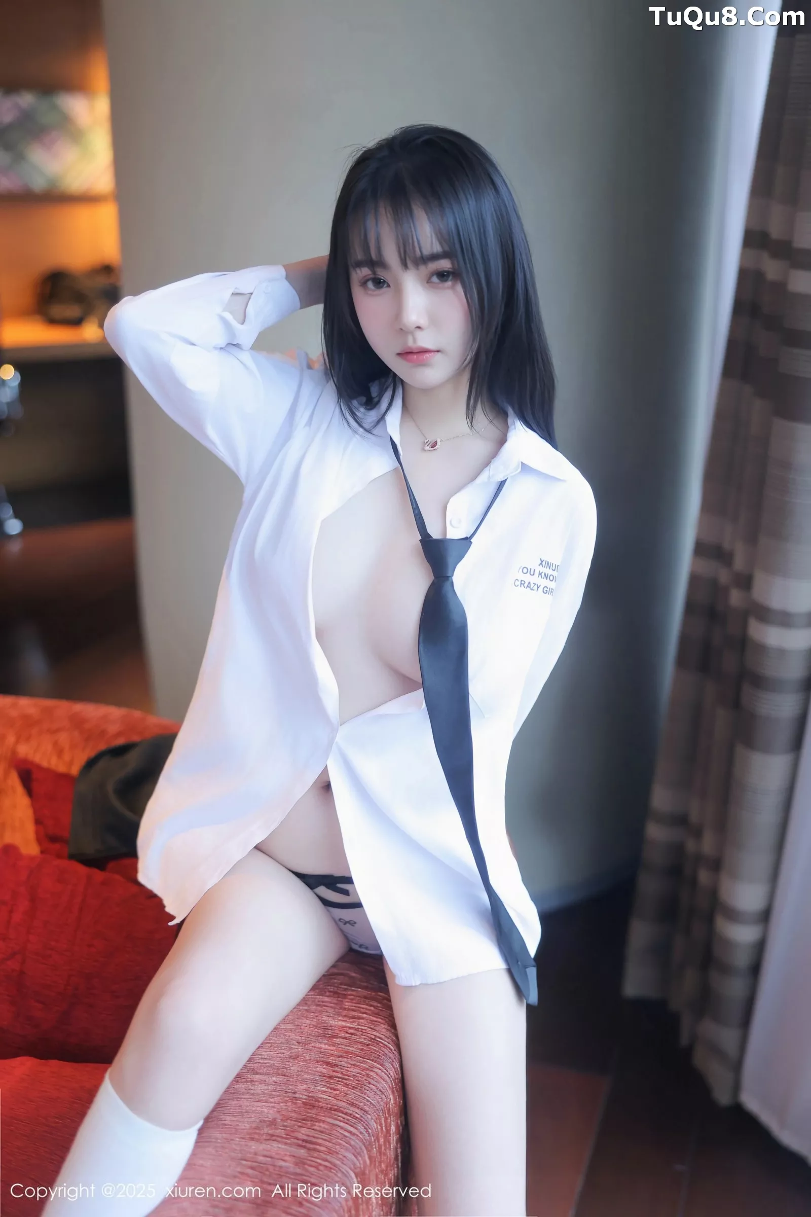 [[XiuRen秀人网]秀人网]No.10335_模特软情性感白色衬衫配黑短裙露白色丝袜秀曼妙身姿诱惑写真64P