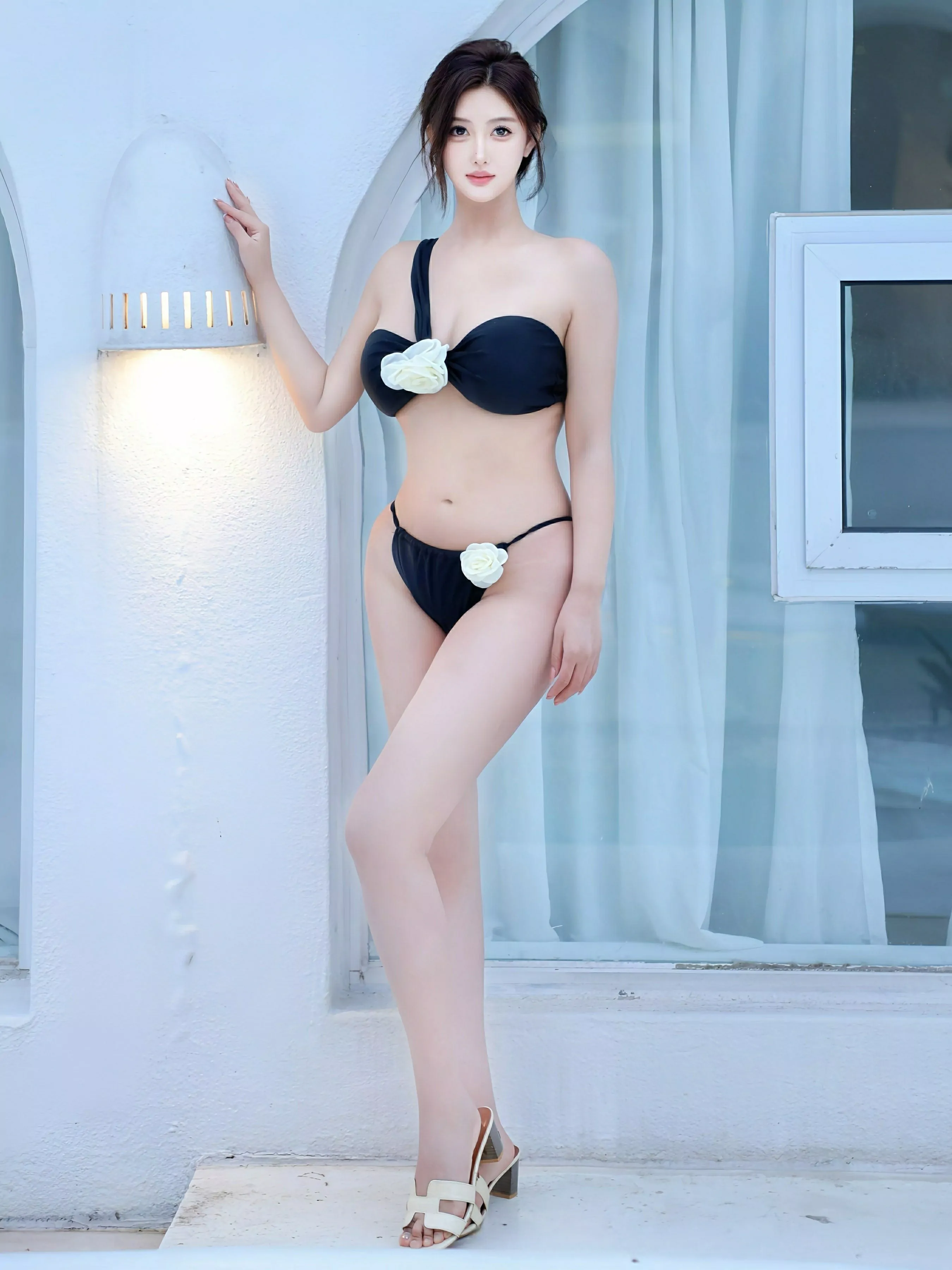 [[XiuRen秀人网]秀人网]No.10418_新人模特金允希Yuki性感姐妹花深色比基尼秀完美身材诱惑写真89P