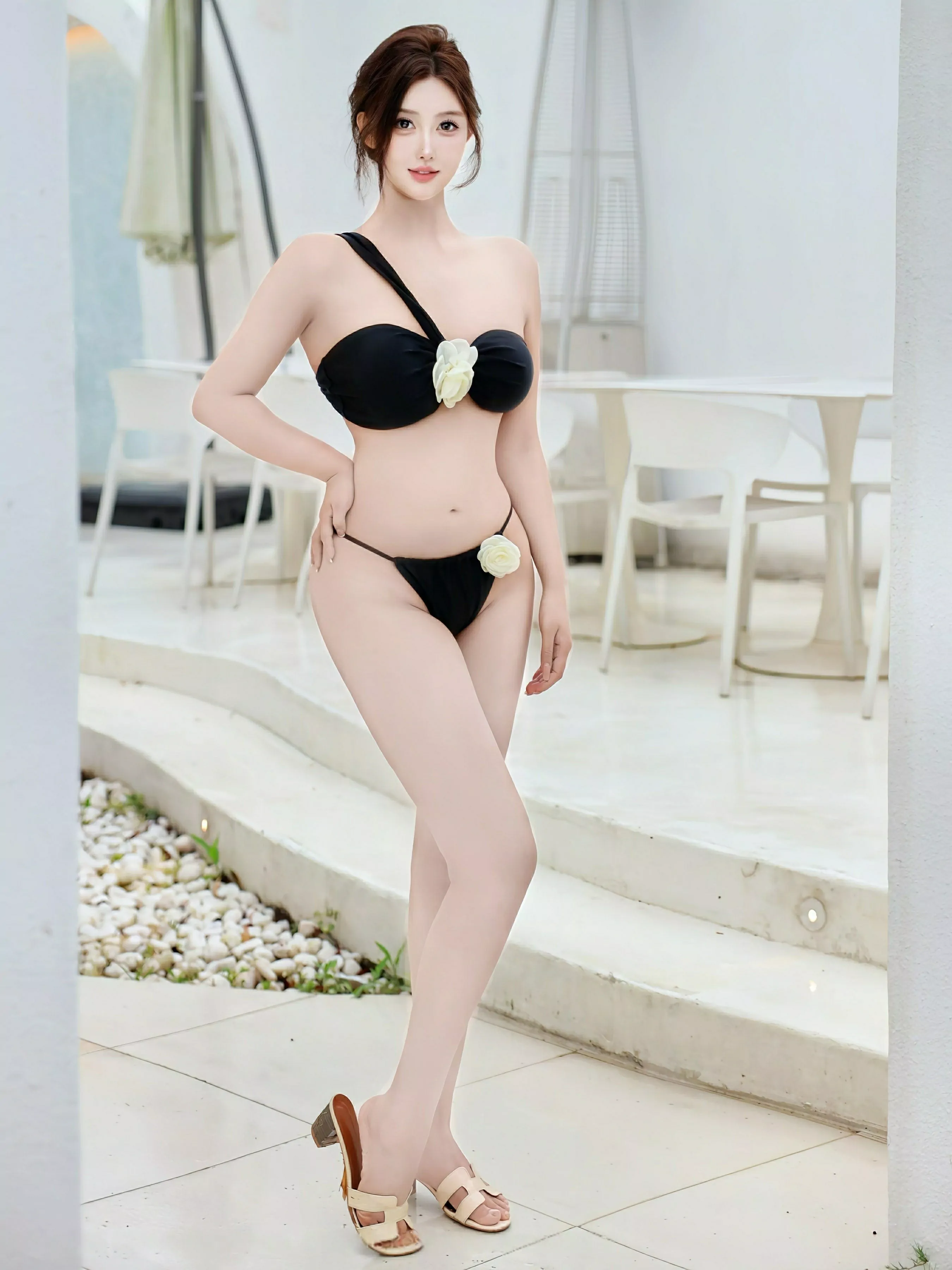 [[XiuRen秀人网]秀人网]No.10418_新人模特金允希Yuki性感姐妹花深色比基尼秀完美身材诱惑写真89P