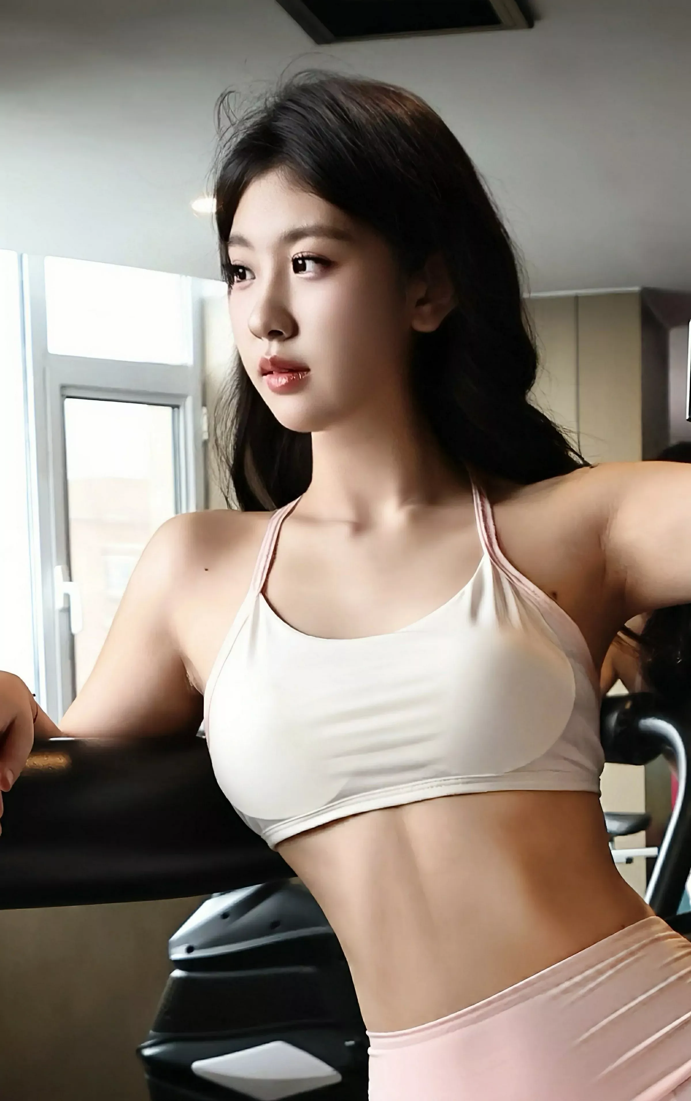 [[XiuRen秀人网]秀人网]No.10474_模特小芭乐性感白色上衣配粉色瑜伽裤秀曼妙苗条身姿诱惑写真86P