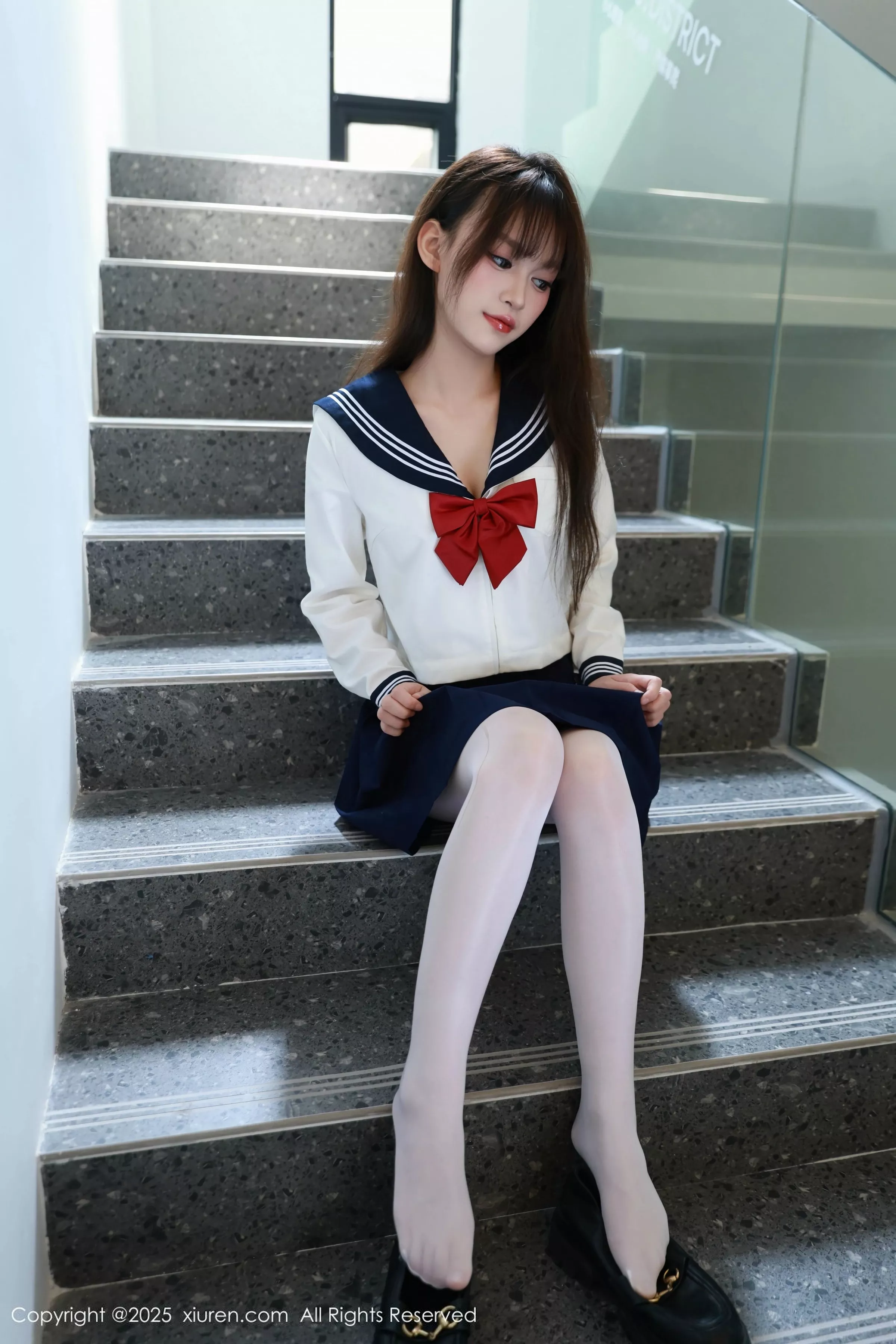 [[XiuRen秀人网]秀人网]No.10458_新人模特糯咪性感JK制服配超薄白丝袜秀曼妙身姿撩人诱惑写真88P