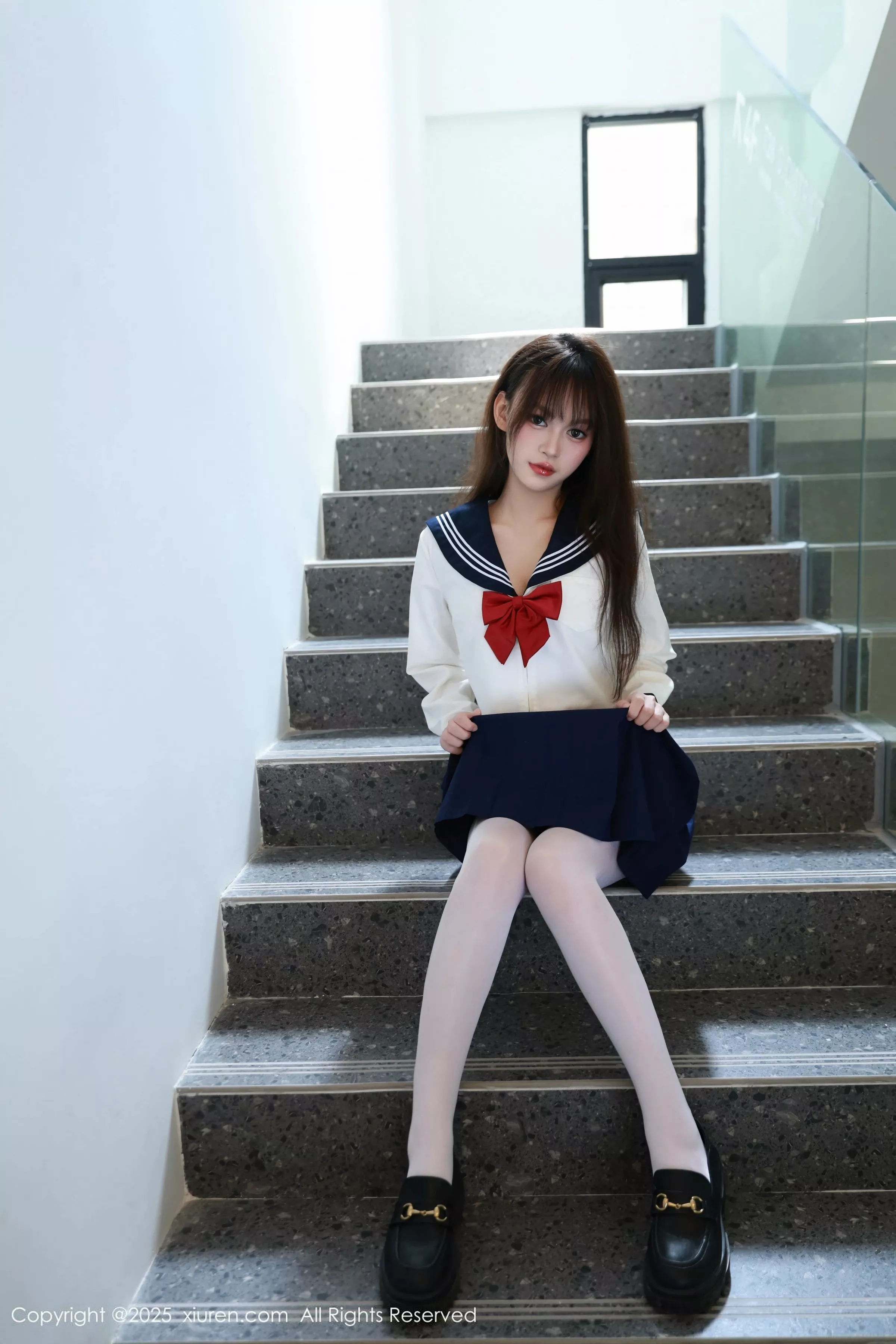 [[XiuRen秀人网]秀人网]No.10458_新人模特糯咪性感JK制服配超薄白丝袜秀曼妙身姿撩人诱惑写真88P