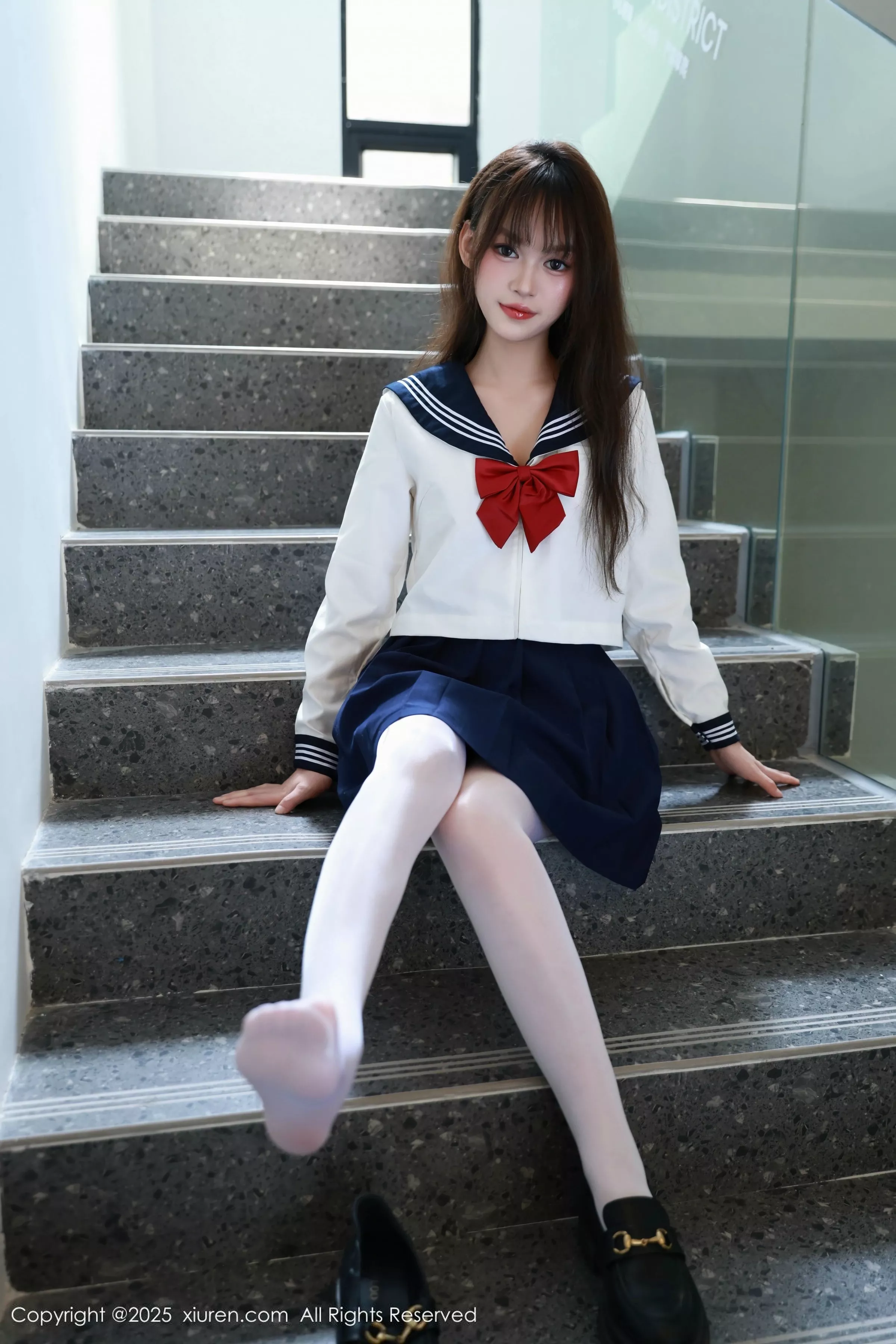 [[XiuRen秀人网]秀人网]No.10458_新人模特糯咪性感JK制服配超薄白丝袜秀曼妙身姿撩人诱惑写真88P