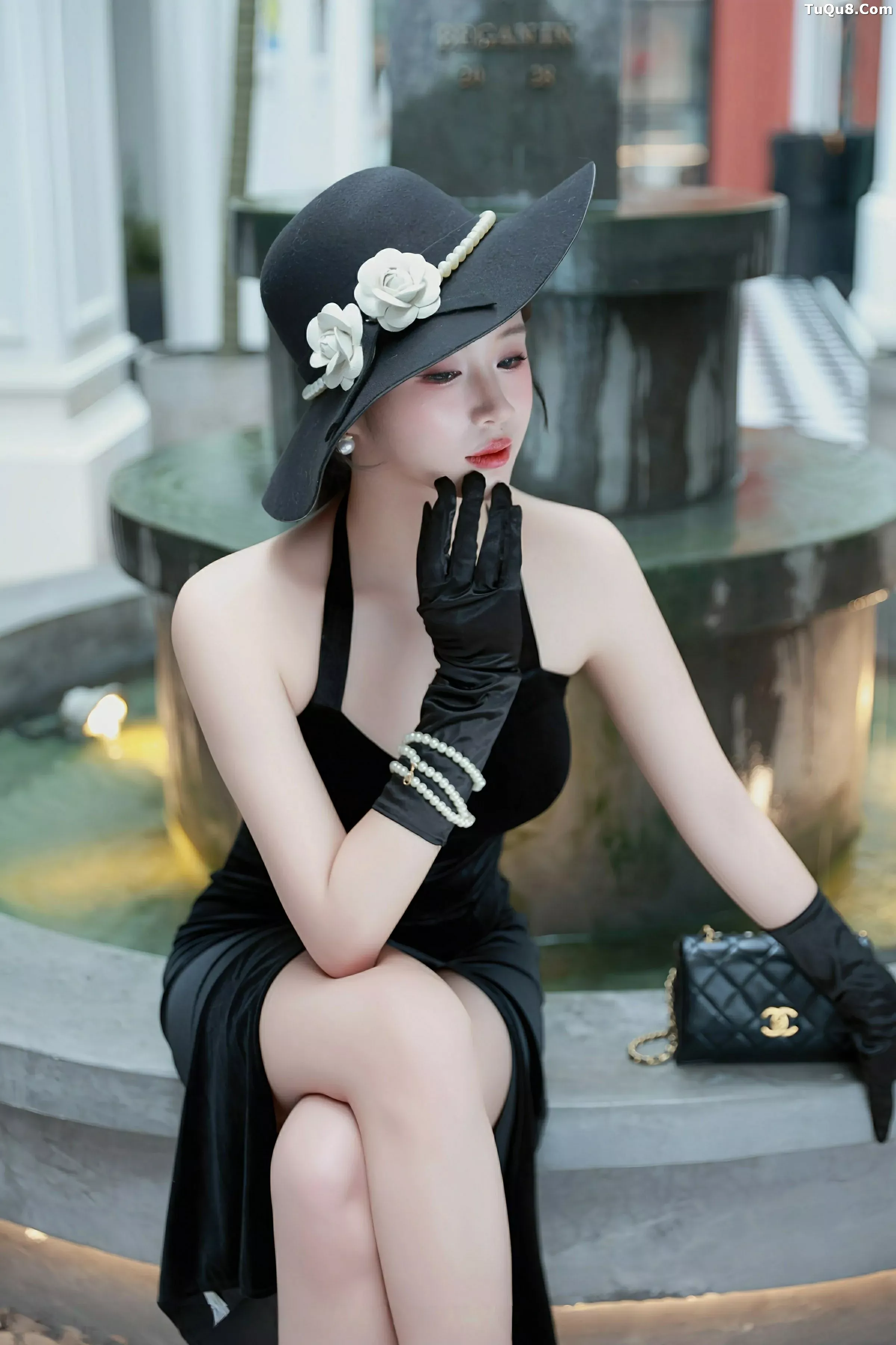 [[XiuRen秀人网]秀人网]No.10509_模特南乔性感黑色连衣裙+紫色情趣内衣秀柔美身姿撩人诱惑写真89P