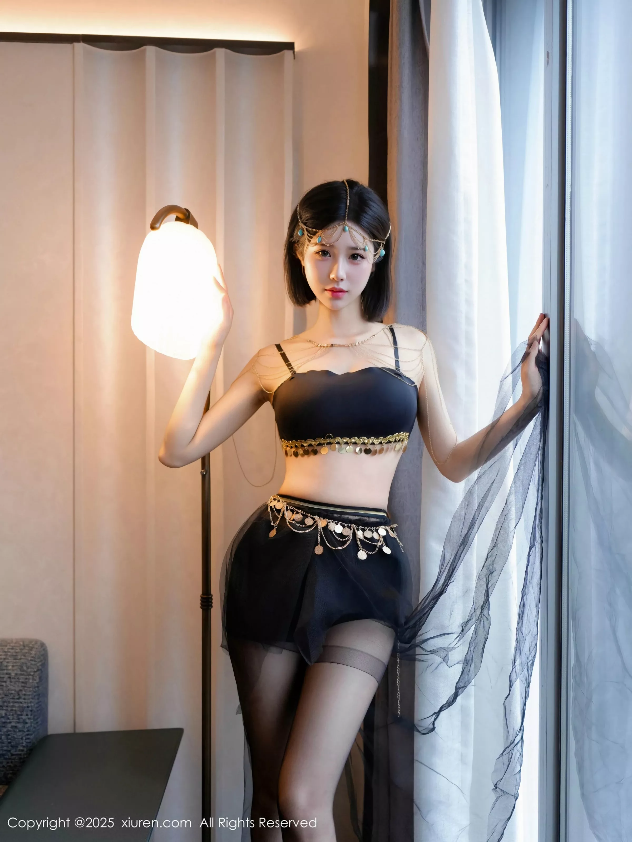 [[XiuRen秀人网]秀人网]No.10427_模特奶芙酱-EVA性感黑色内衣配超薄黑丝秀惹火身材撩人诱惑写真81P