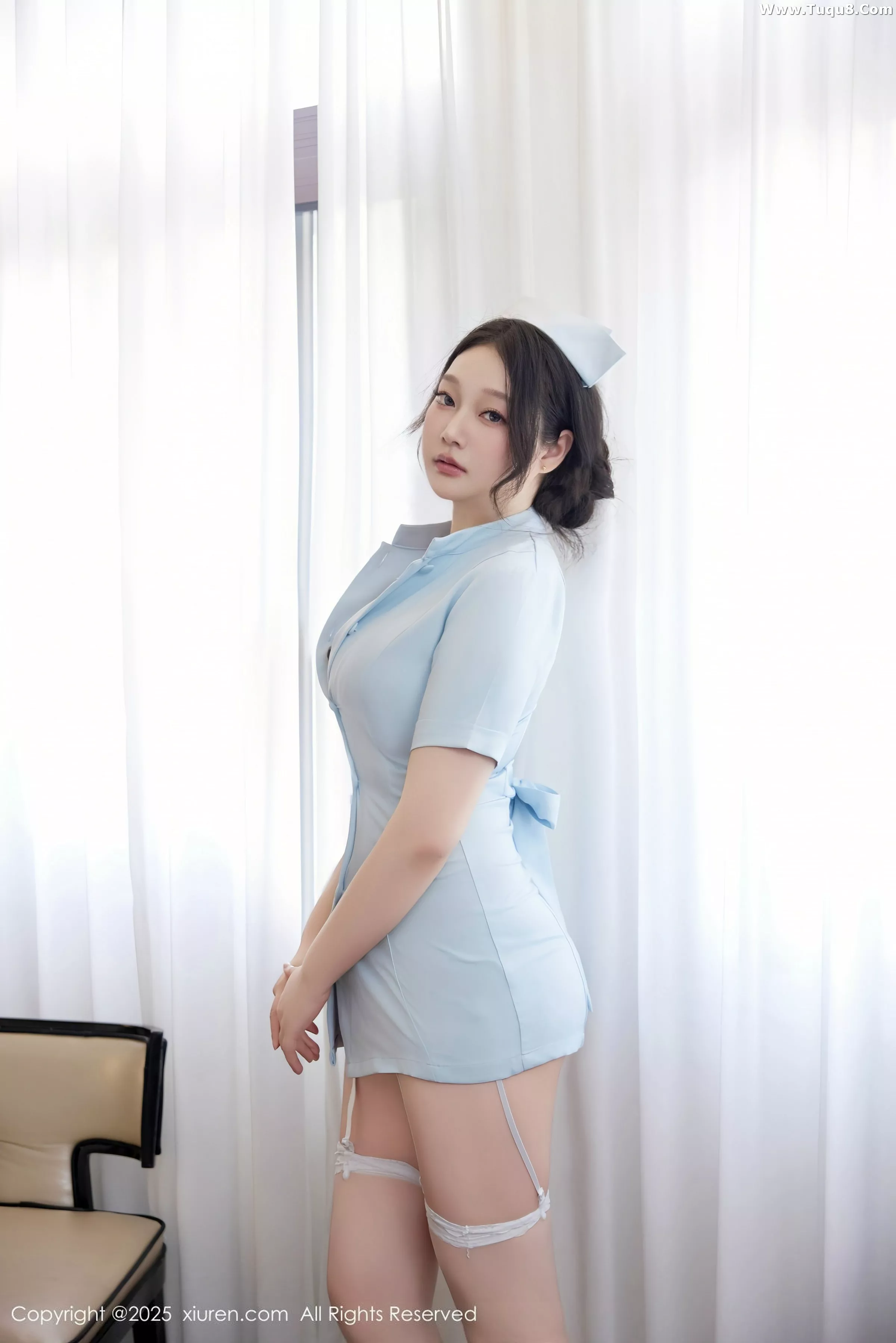 [[XiuRen秀人网]秀人网]No.10551_模特Ada月月性感蓝色护士制服配白丝吊袜秀曼妙身姿诱惑写真68P