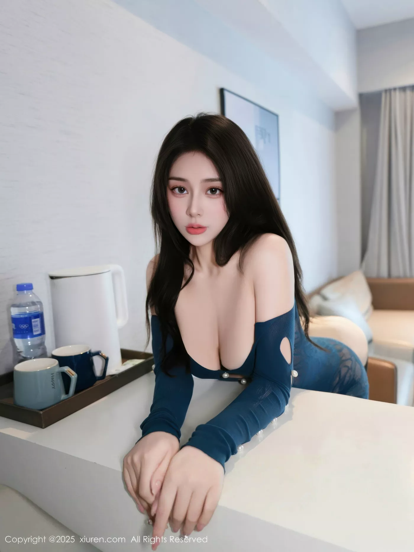 [[XiuRen秀人网]秀人网]No.10557_模特云璎珞性感蓝色情趣服饰配黑色丝袜秀凹凸身材完美诱惑写真58P