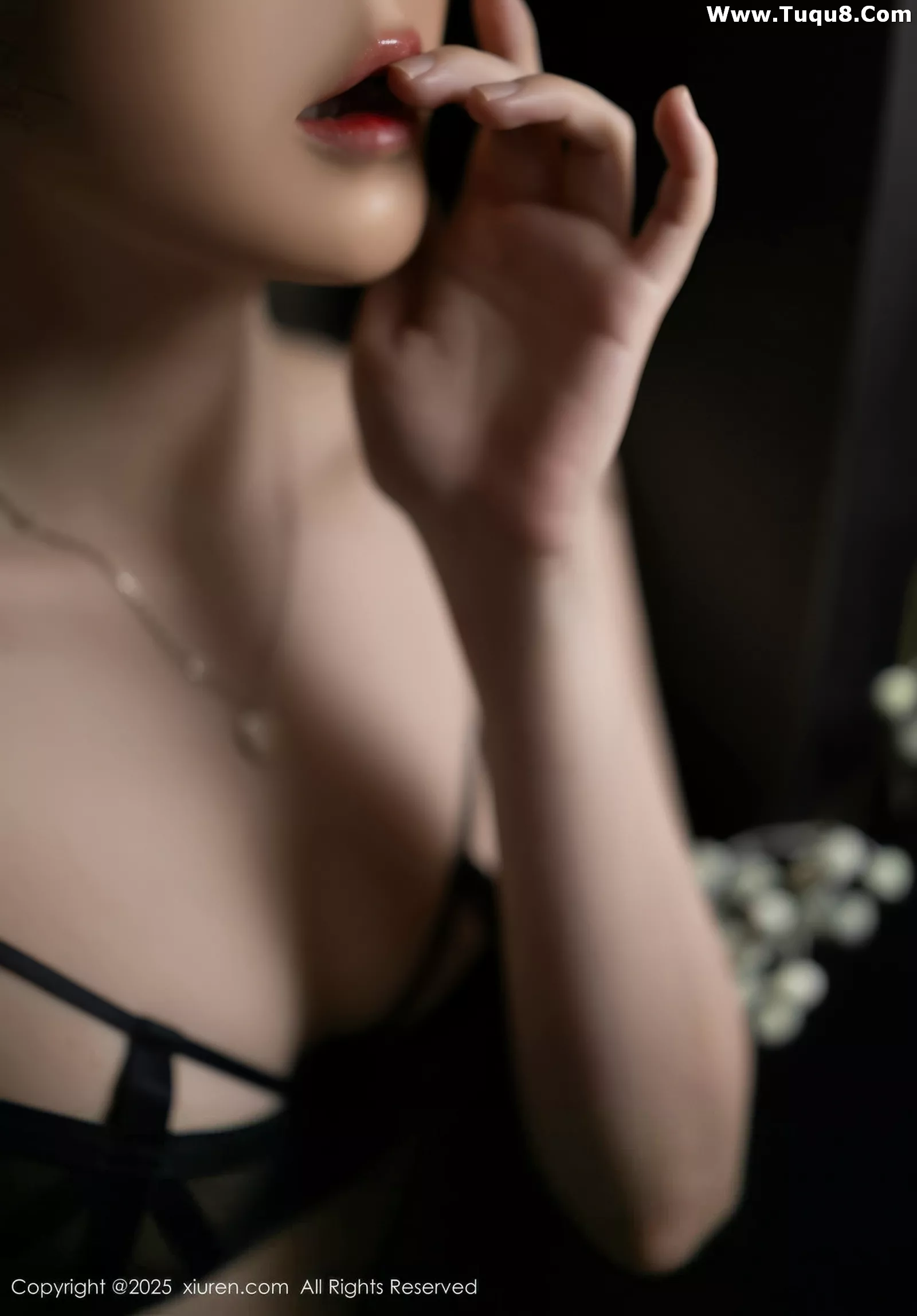 [[XiuRen秀人网]秀人网]No.10564_模特鱼子酱Fish性感黑色情趣内衣配黑丝吊袜秀曼妙身姿诱惑写真80P