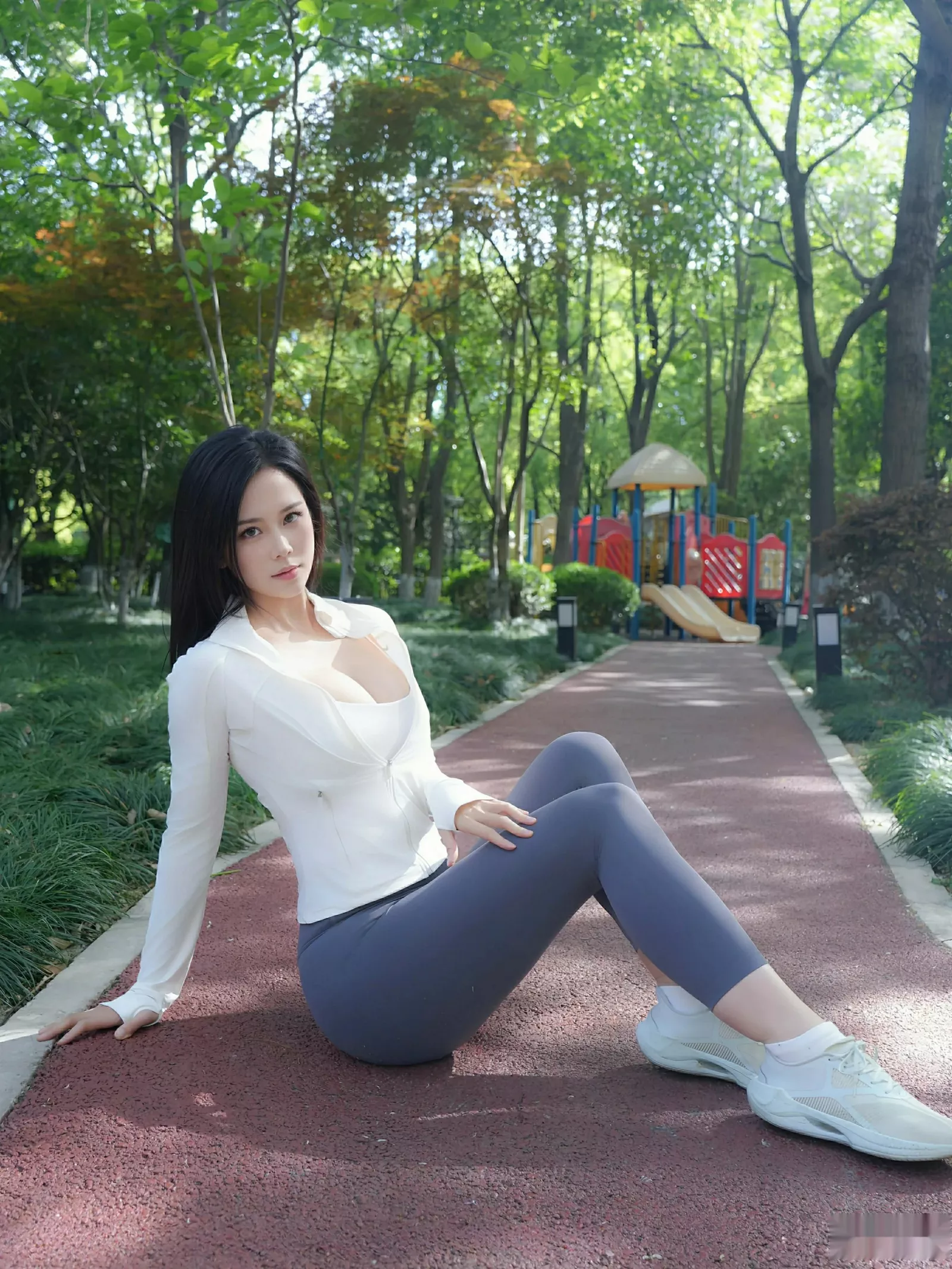 [[XiuRen秀人网]秀人网]No.10595_模特玫瑰我爱你性感白蓝瑜伽运动服紧身秀凹凸身材惹火诱惑写真81P