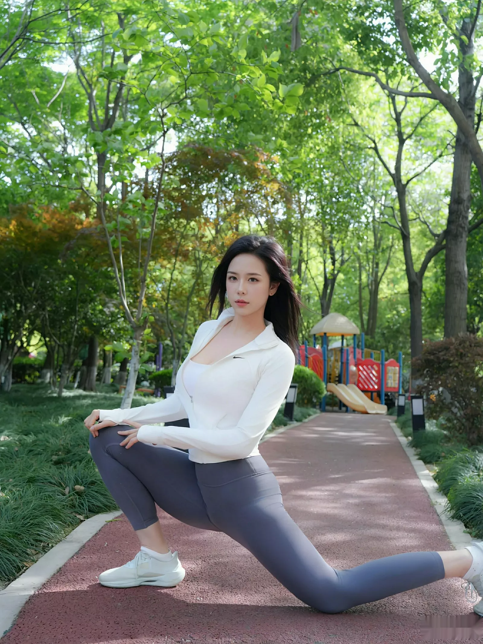 [[XiuRen秀人网]秀人网]No.10595_模特玫瑰我爱你性感白蓝瑜伽运动服紧身秀凹凸身材惹火诱惑写真81P