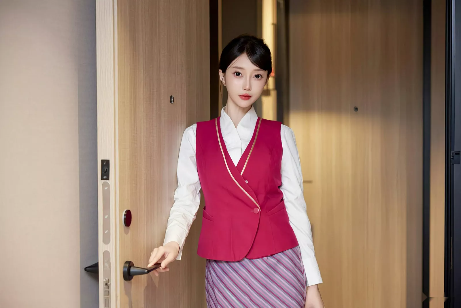 [[XiuRen秀人网]秀人网]No.10620_模特玥儿玥er性感空姐制服配超薄黑丝秀曼妙身姿迷人诱惑写真70P