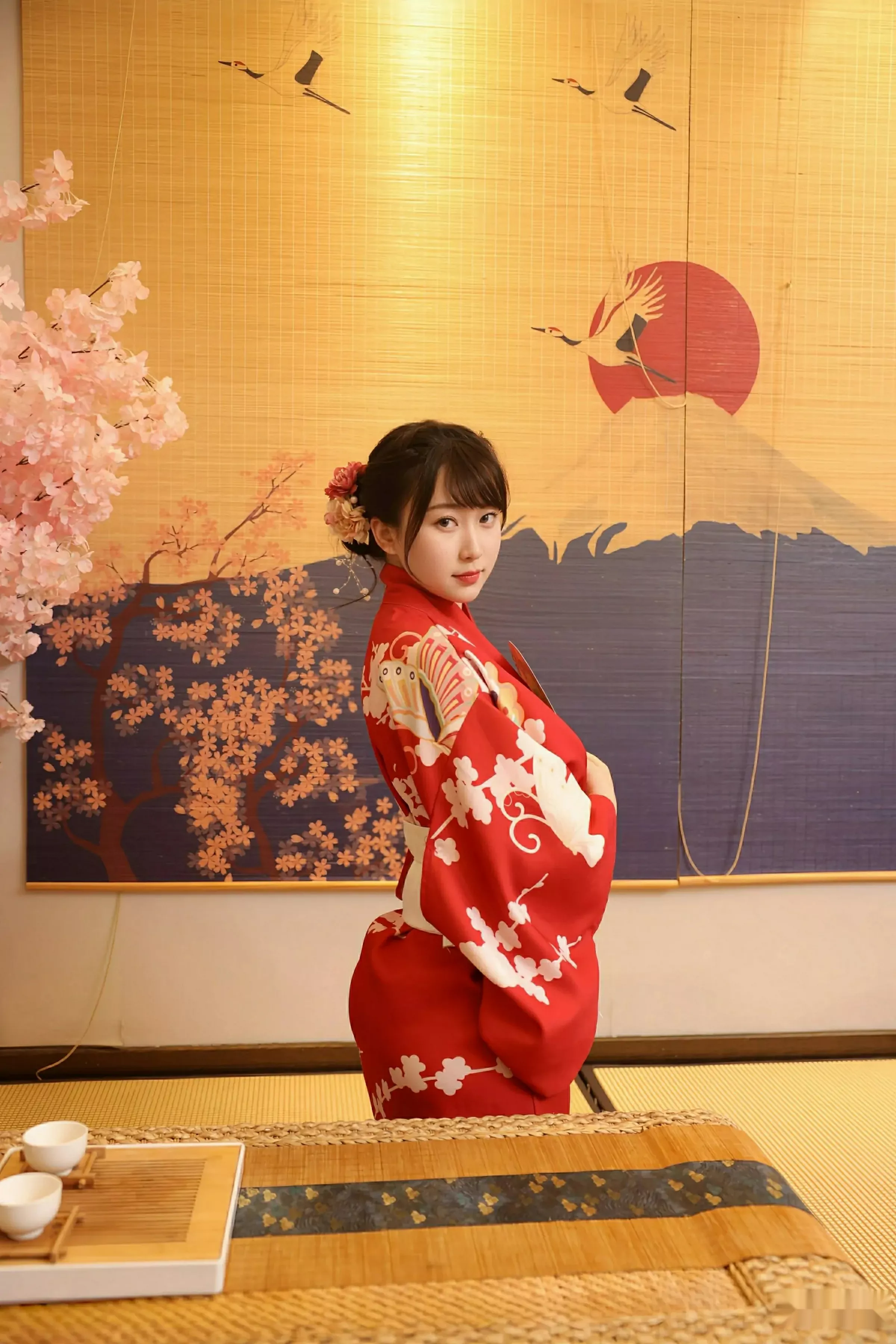 [[XiuRen秀人网]秀人网]No.10624_模特李沁恩lrene性感日系风红色服饰半脱秀丰腴身材惹火诱惑写真69P