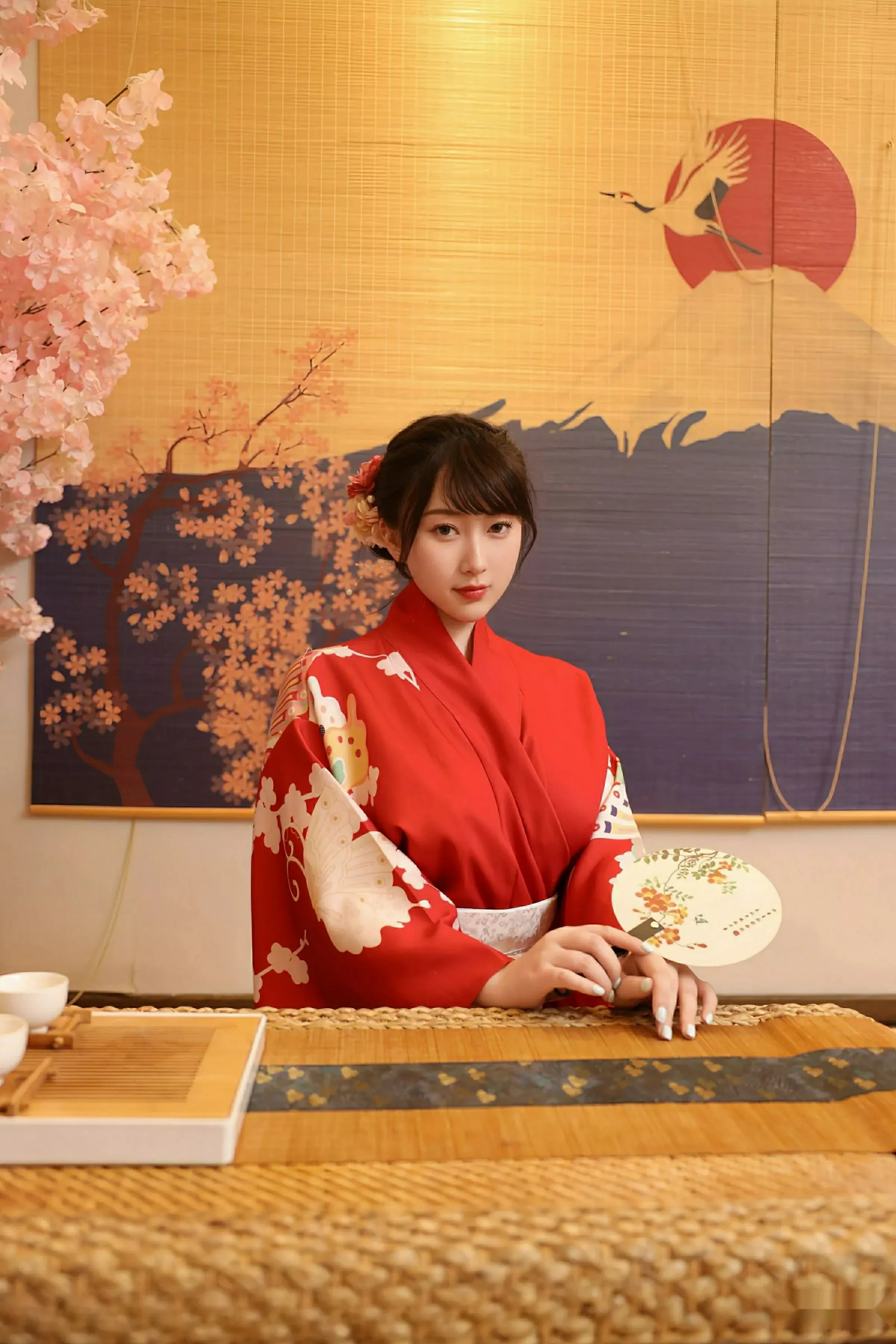 [[XiuRen秀人网]秀人网]No.10624_模特李沁恩lrene性感日系风红色服饰半脱秀丰腴身材惹火诱惑写真69P