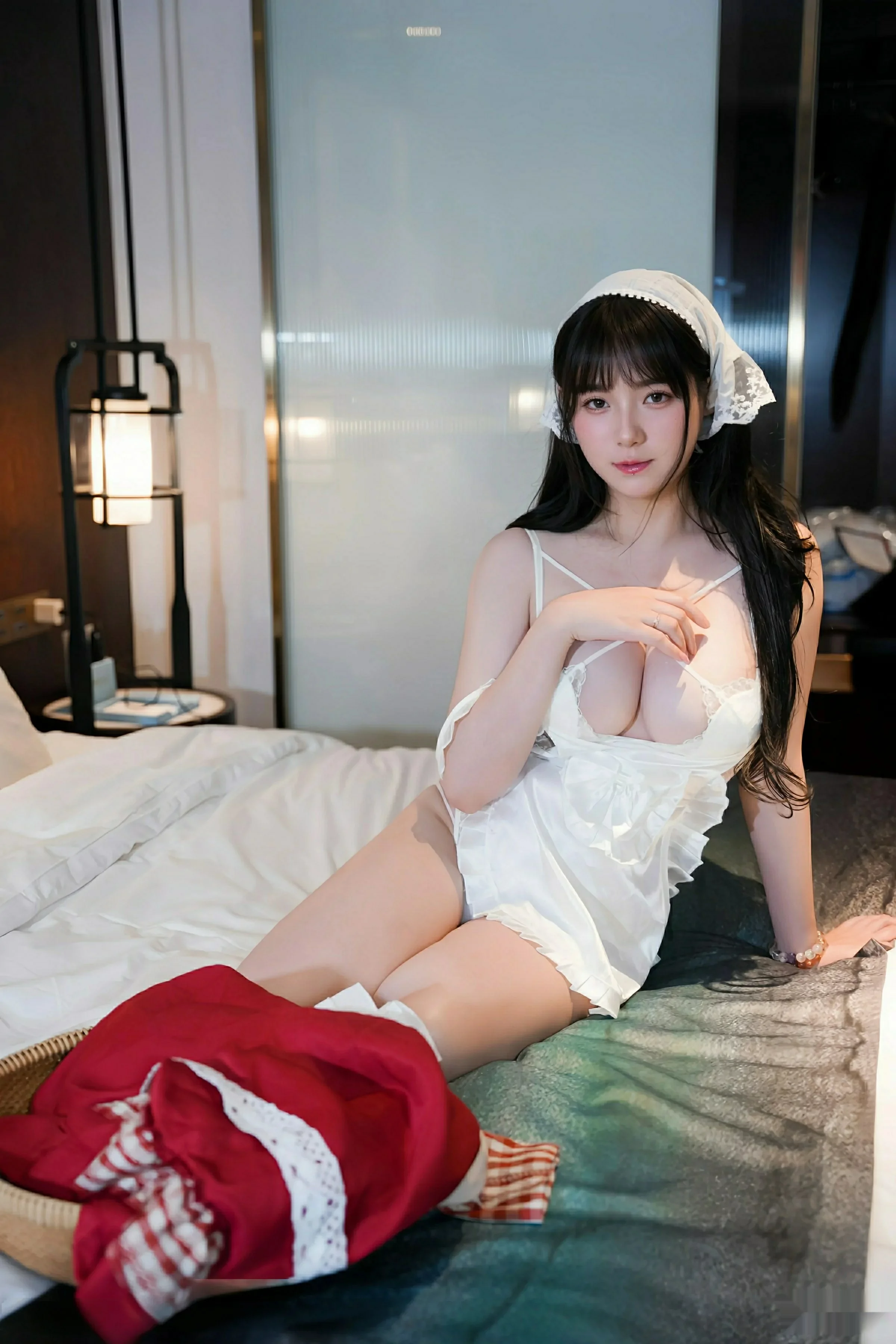 [[XiuRen秀人网]秀人网]No.10631_模特软情性感白色女仆服饰配白色丝袜秀曼妙身姿迷人诱惑写真78P