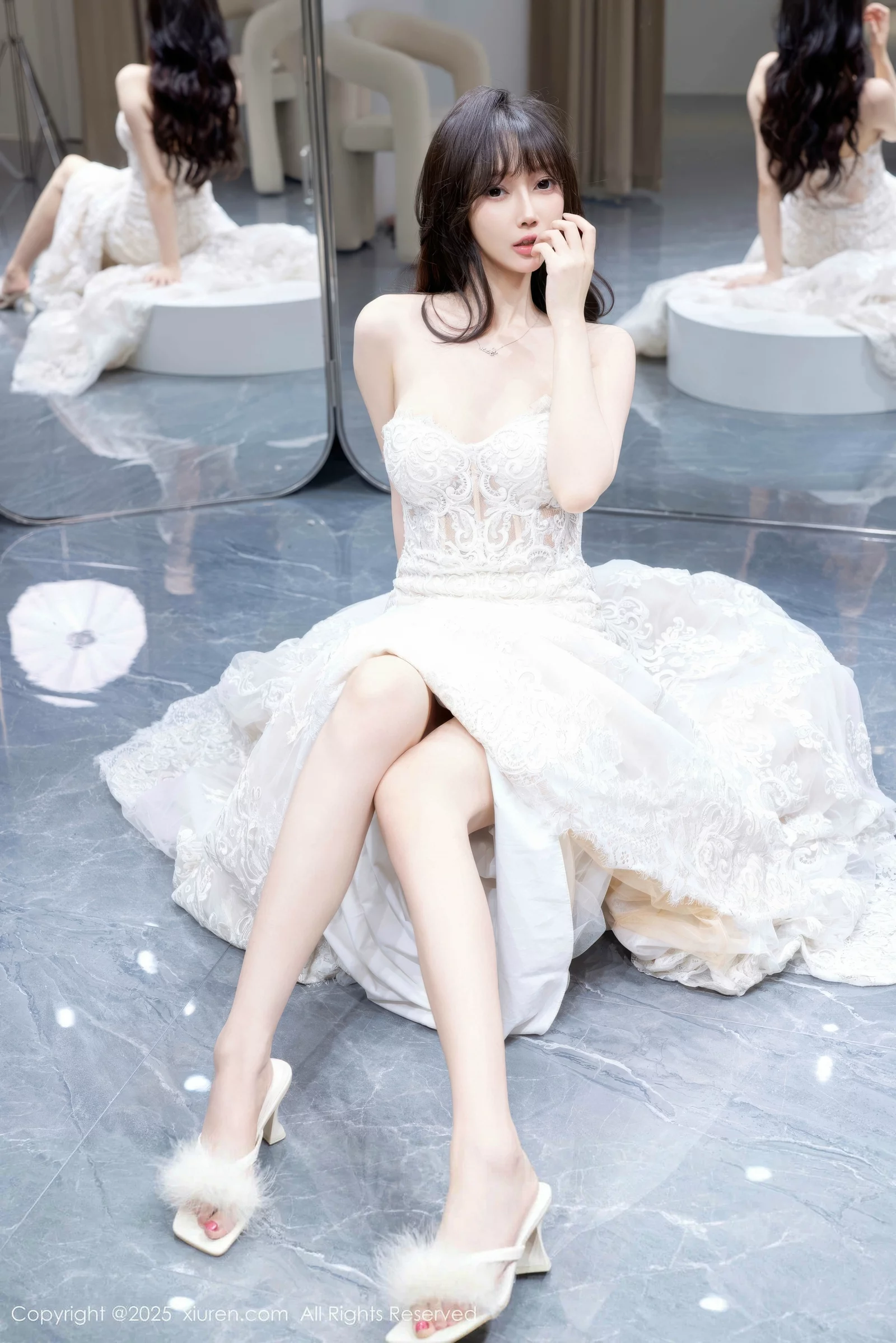 [[XiuRen秀人网]秀人网]No.10663_模特玥儿玥er私房性感白色婚纱礼裙秀完美身材迷人诱惑写真58P