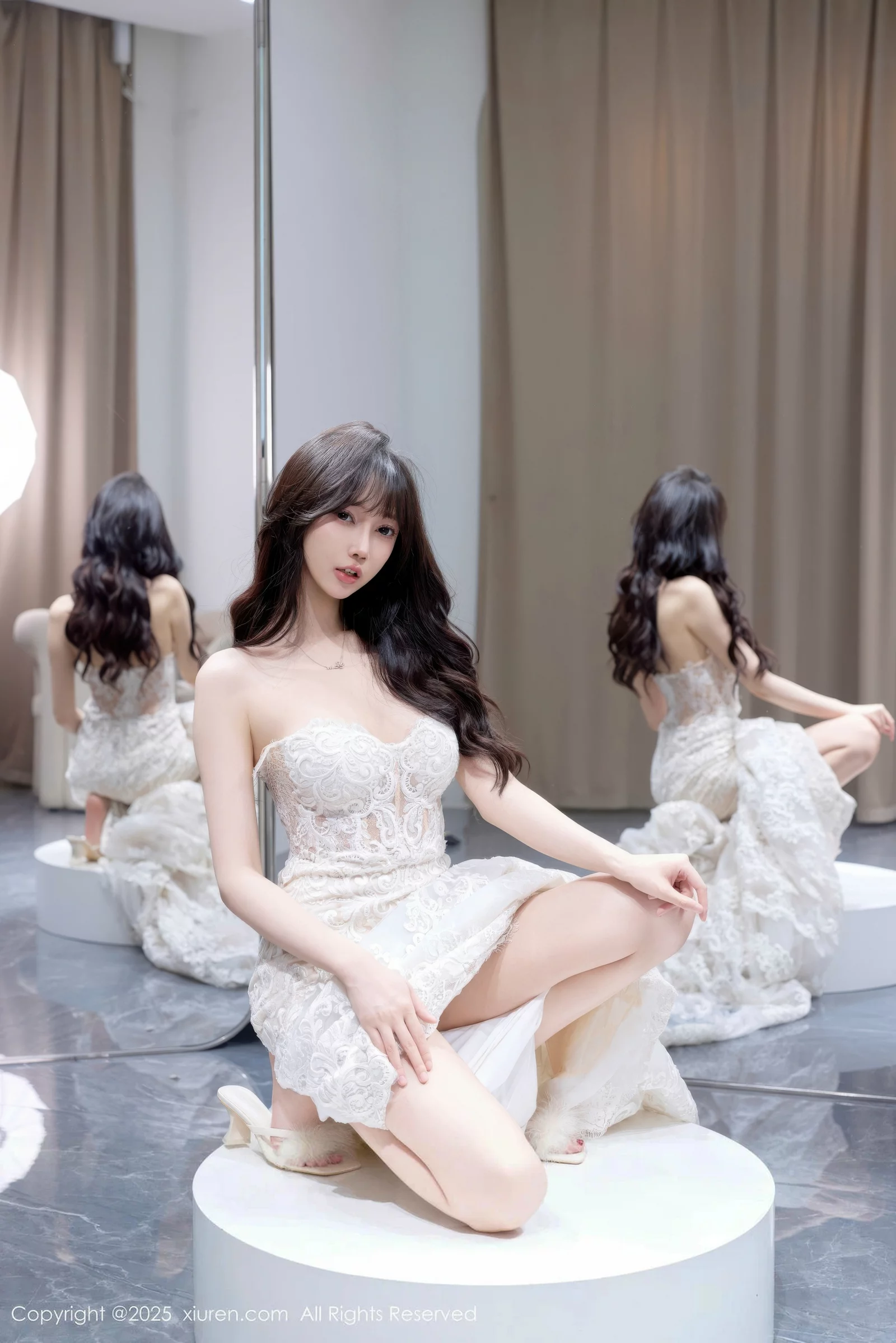 [[XiuRen秀人网]秀人网]No.10663_模特玥儿玥er私房性感白色婚纱礼裙秀完美身材迷人诱惑写真58P