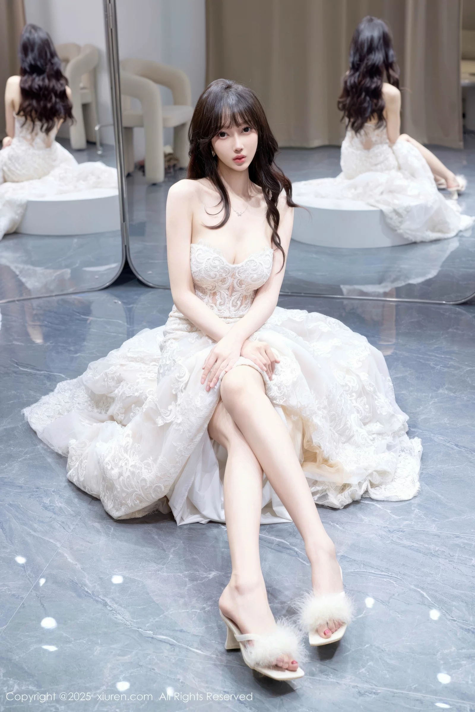 [[XiuRen秀人网]秀人网]No.10663_模特玥儿玥er私房性感白色婚纱礼裙秀完美身材迷人诱惑写真58P