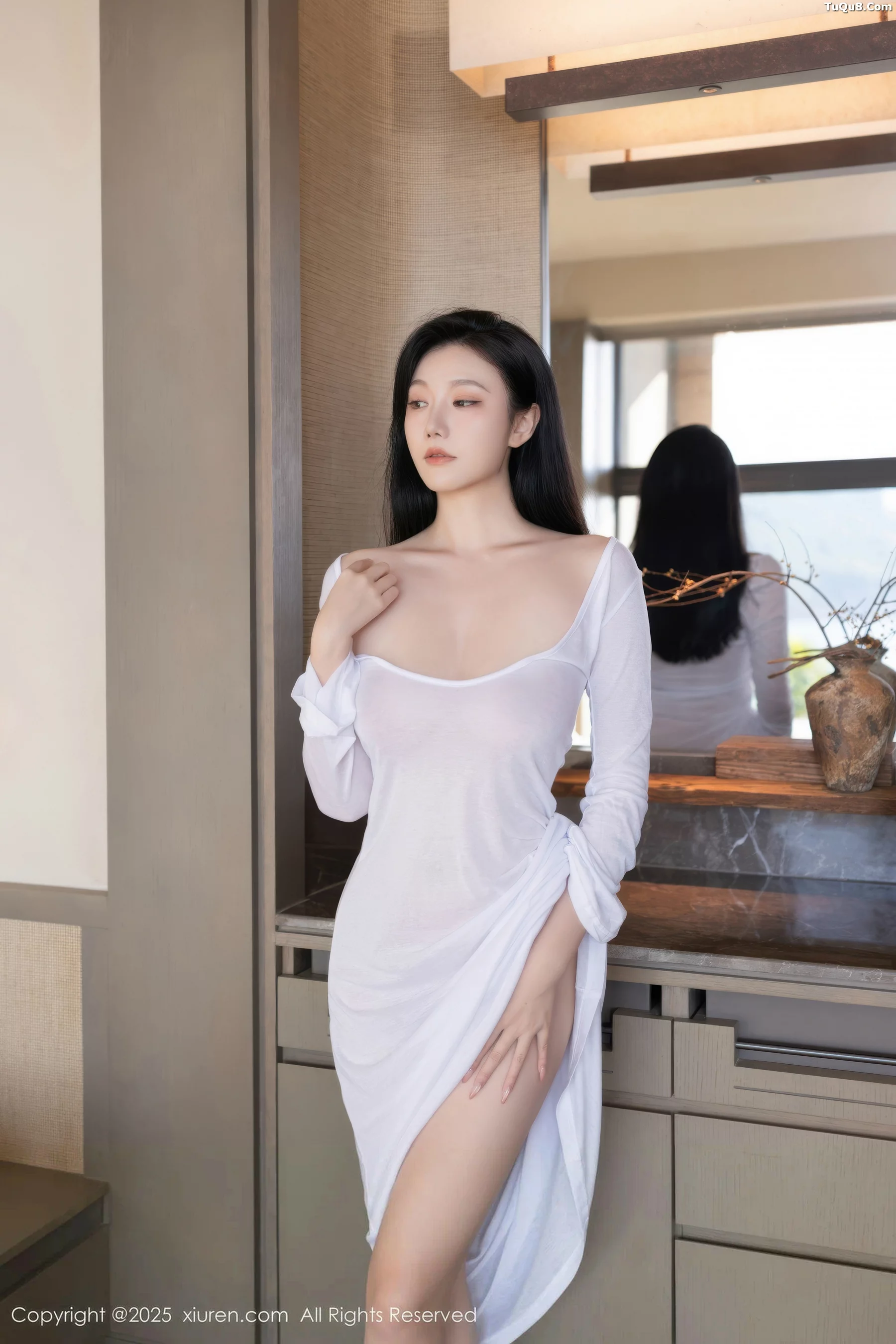 [[XiuRen秀人网]秀人网]No.10747_模特安然anran性感白色连衣长裙配超薄肉色秀曼妙身姿诱惑写真80P