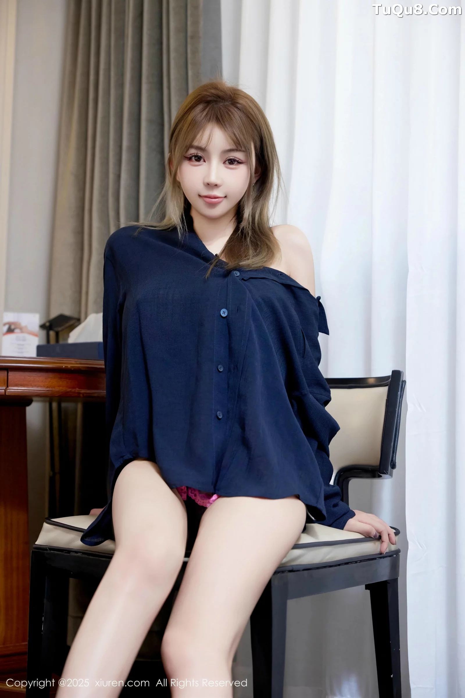 [[XiuRen秀人网]秀人网]No.10673_模特Zoe柚柚性感深色衬衫露紫色情趣内衣秀凹凸身材诱惑写真75P