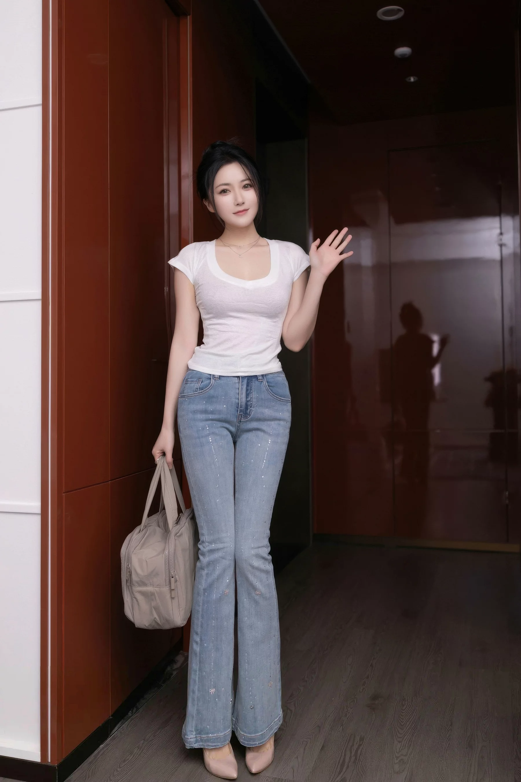 [[XiuRen秀人网]秀人网]No.10858_模特鱼子酱Fish性感暖灰蕾丝内衣配超薄肉丝秀曼妙身材诱惑写真76P