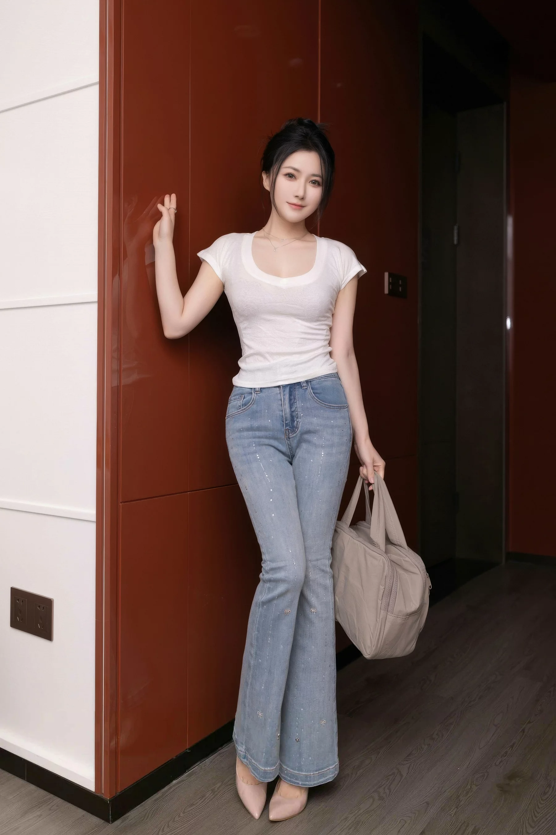 [[XiuRen秀人网]秀人网]No.10858_模特鱼子酱Fish性感暖灰蕾丝内衣配超薄肉丝秀曼妙身材诱惑写真76P