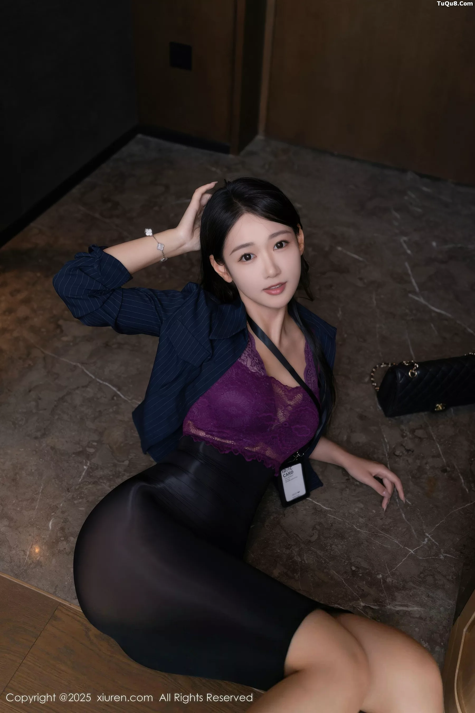 [[XiuRen秀人网]秀人网]No.10916_模特唐安琪性感紫色内衣配透视黑丝裙秀曼妙身姿迷人诱惑写真77P