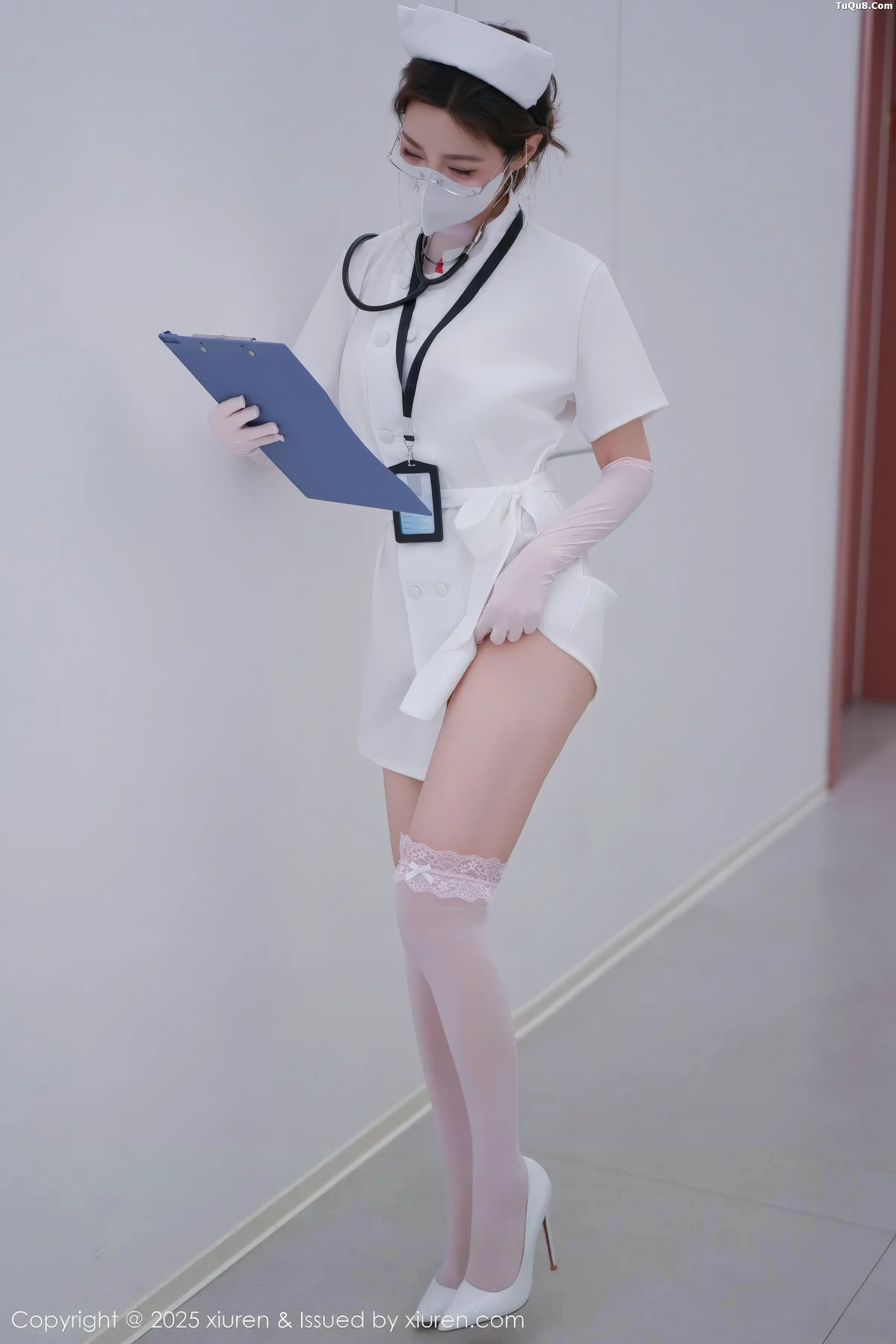 [[XiuRen秀人网]秀人网]No.11099_模特Twins-桃桃性感护士服露白色情趣内衣秀曼妙身姿诱惑写真78P