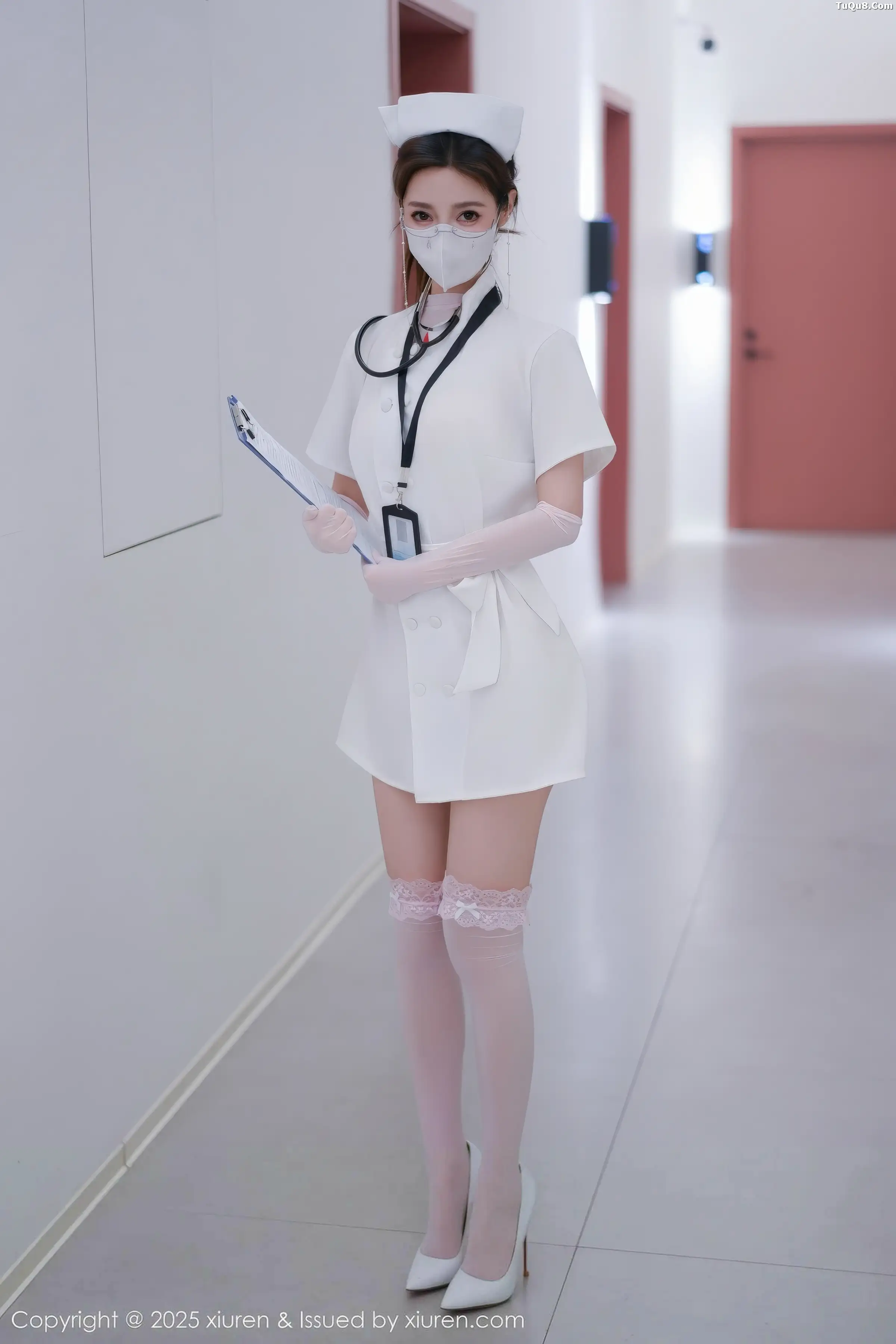 [[XiuRen秀人网]秀人网]No.11099_模特Twins-桃桃性感护士服露白色情趣内衣秀曼妙身姿诱惑写真78P