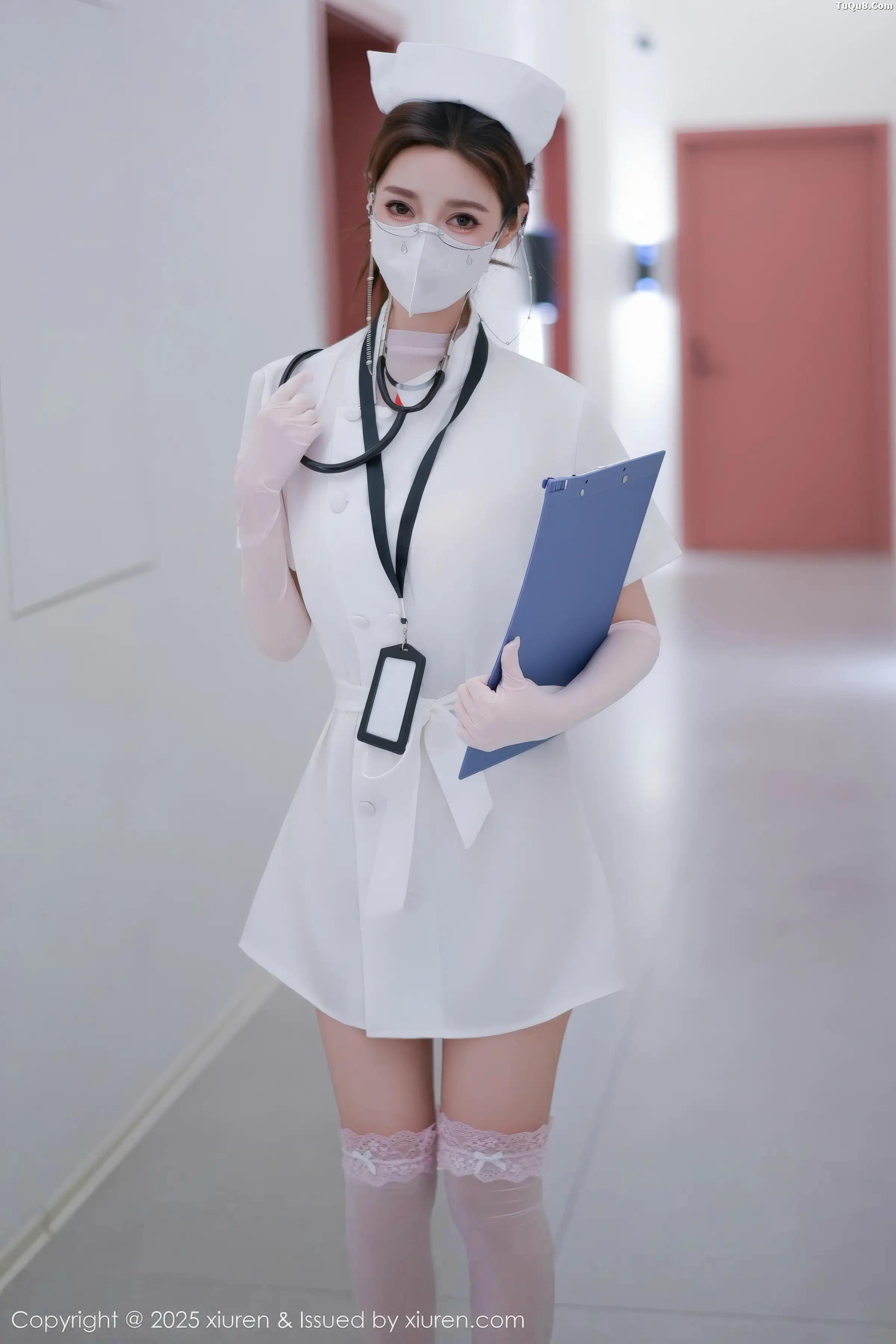 [[XiuRen秀人网]秀人网]No.11099_模特Twins-桃桃性感护士服露白色情趣内衣秀曼妙身姿诱惑写真78P