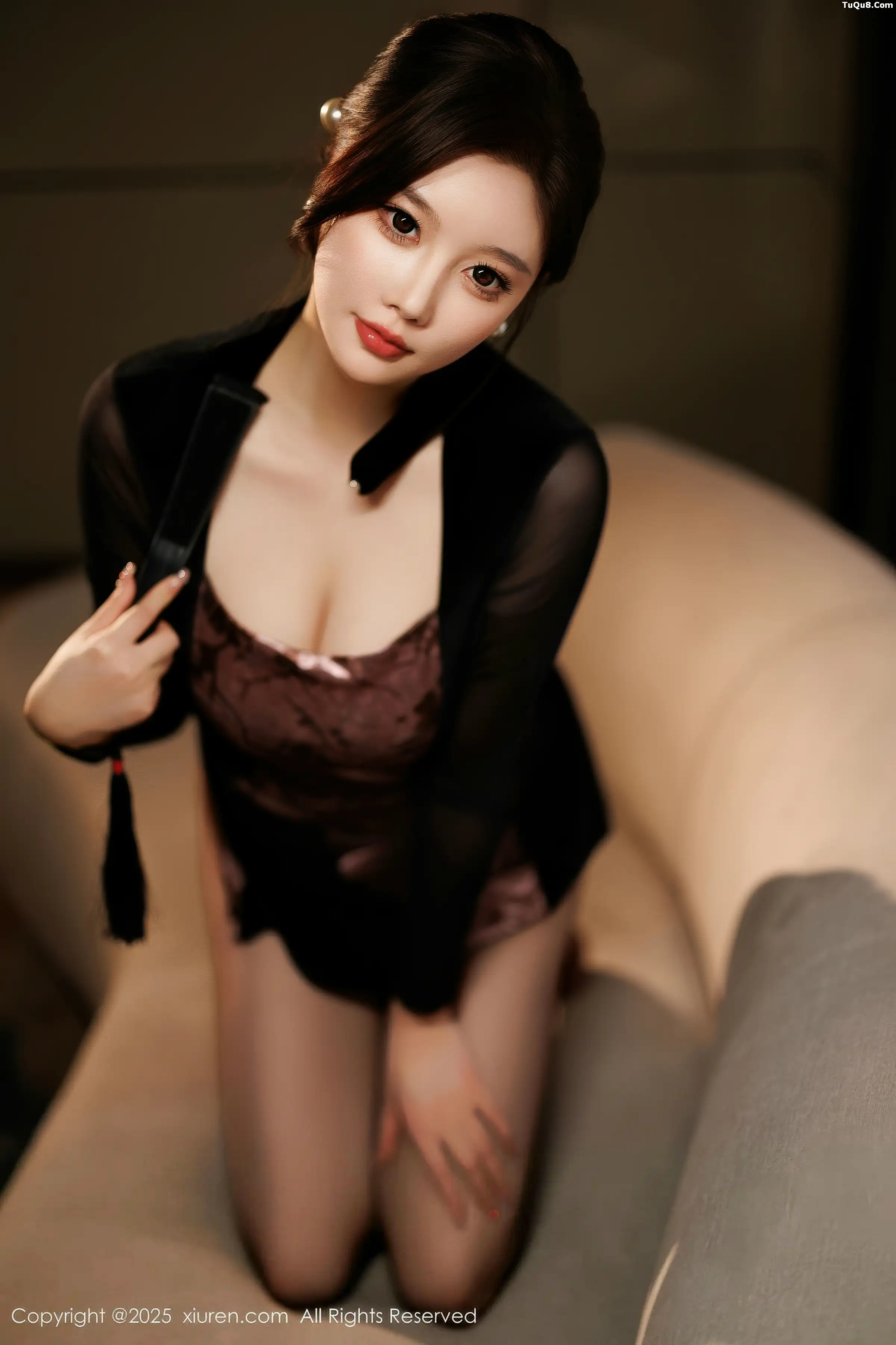 [[XiuRen秀人网]秀人网]No.11013_女神CHENCHEN.性感黑色情趣内衣配黑丝袜秀丰腴身材诱惑写真83P